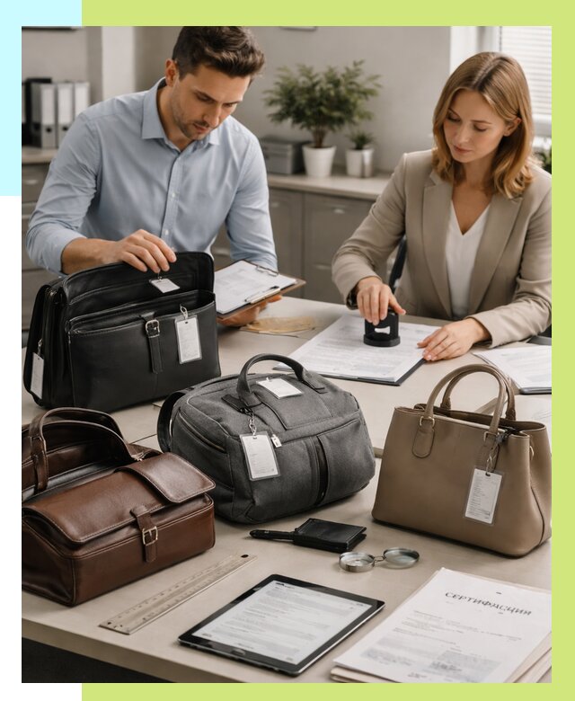 Сертификация сумок в Полысаеве от 7712 руб. | Алешин-Плс