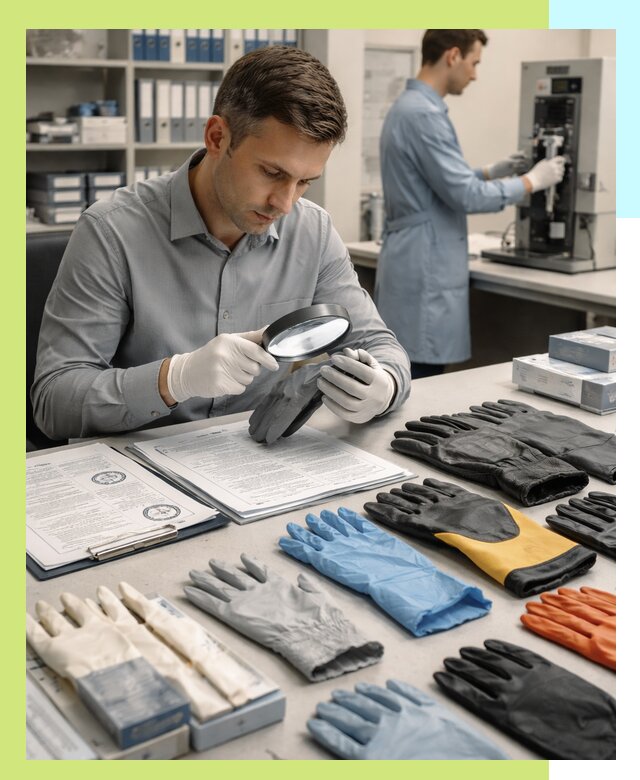 Сертификация перчаток и средств защиты продукции в Полысаеве