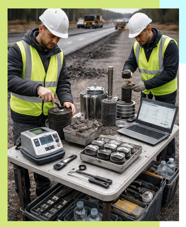 Сертификация асфальта: испытания и подтверждение в Полысаеве