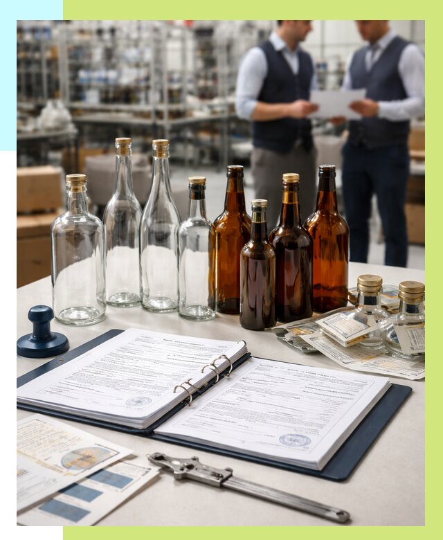 Сертификация стеклянных бутылок в Полысаеве от 25708 р. | Алешин-Плс