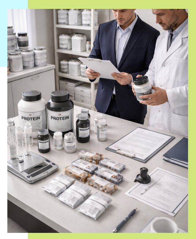 Сертификация спортивного питания в Полысаеве от 15425 р., Алешин-Плс