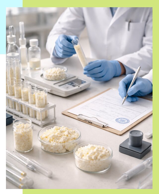 Сертификация творога в Полысаеве от 12340 р. под ключ | Алешин-Плс
