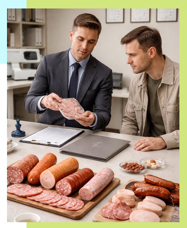 Сертификация колбасных изделий в Полысаеве от 7712 р. | Алешин-Плс
