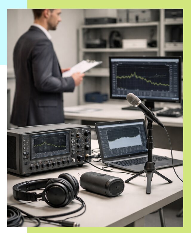 Сертификация аудиотехники в Полысаеве от 15425 р., Алешин-Плс