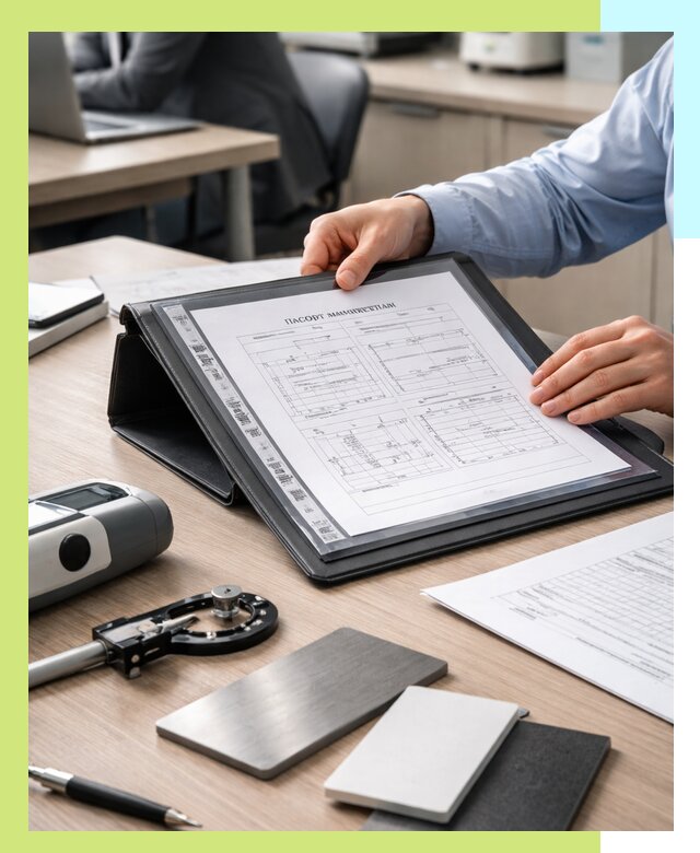 Оформление паспорта материала для продукции в Полысаеве