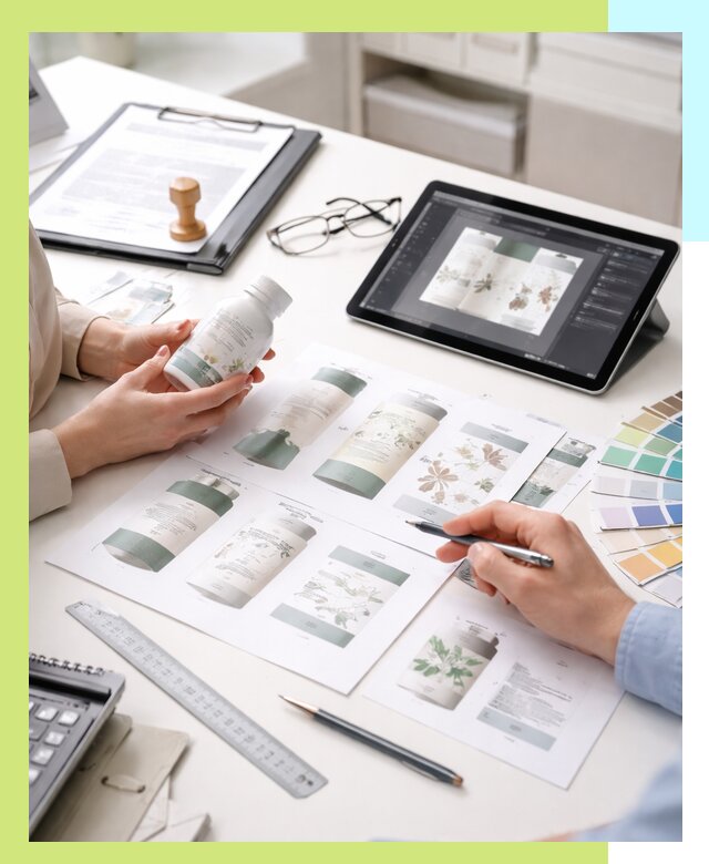 Профессиональная разработка дизайна и текста этикетки продукции в Полысаеве