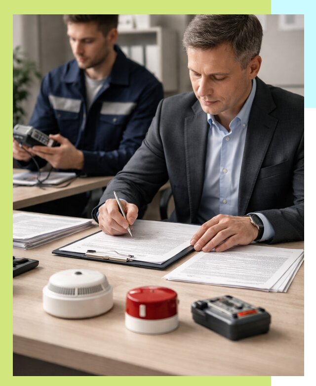 Получение добровольного пожарного сертификата в Полысаеве