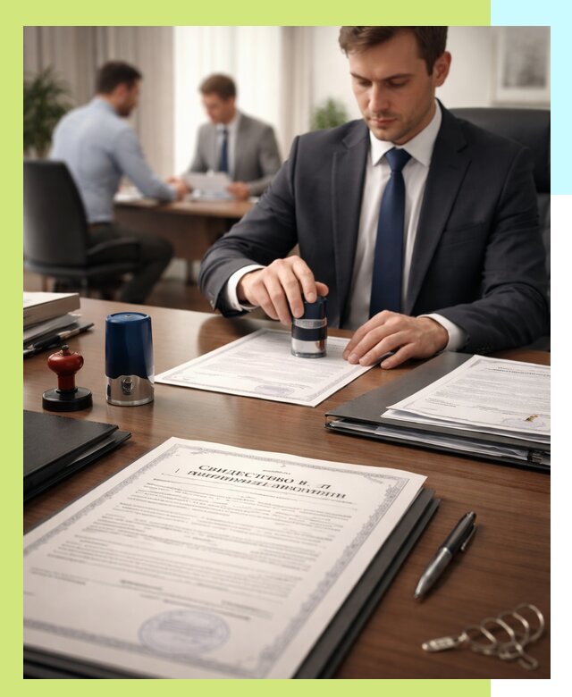 Оформление свидетельства о государственной регистрации в Полысаеве