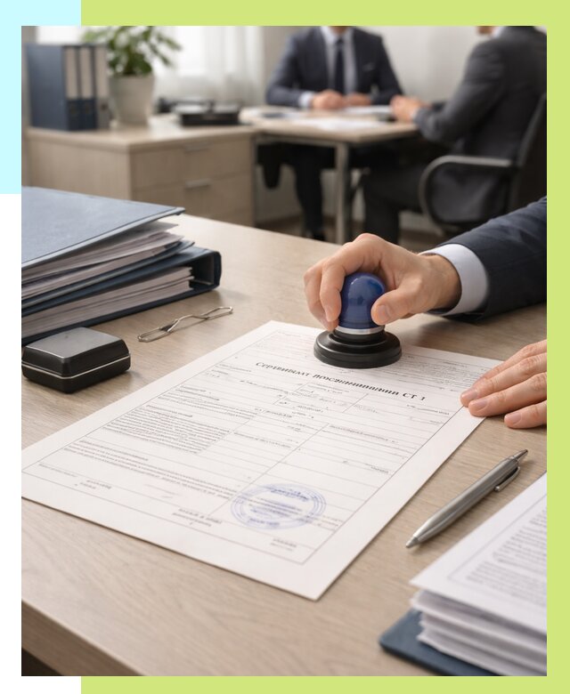 Сертификат происхождения СТ 1 в Полысаеве от 4627 р. | Алешин-Плс