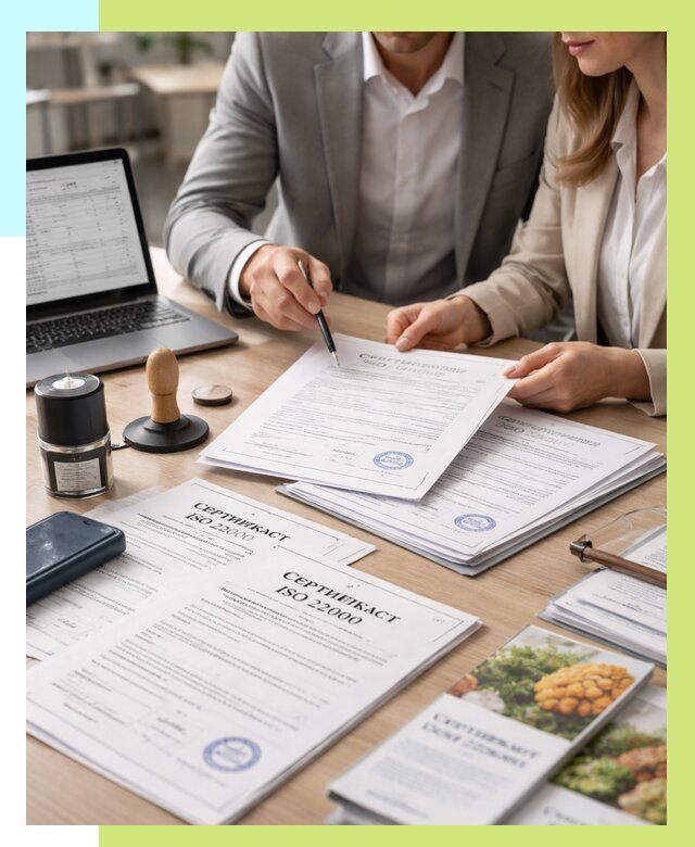 Сертификат ISO 22000 в Полысаеве от 41132 р. под ключ | Алешин-Плс