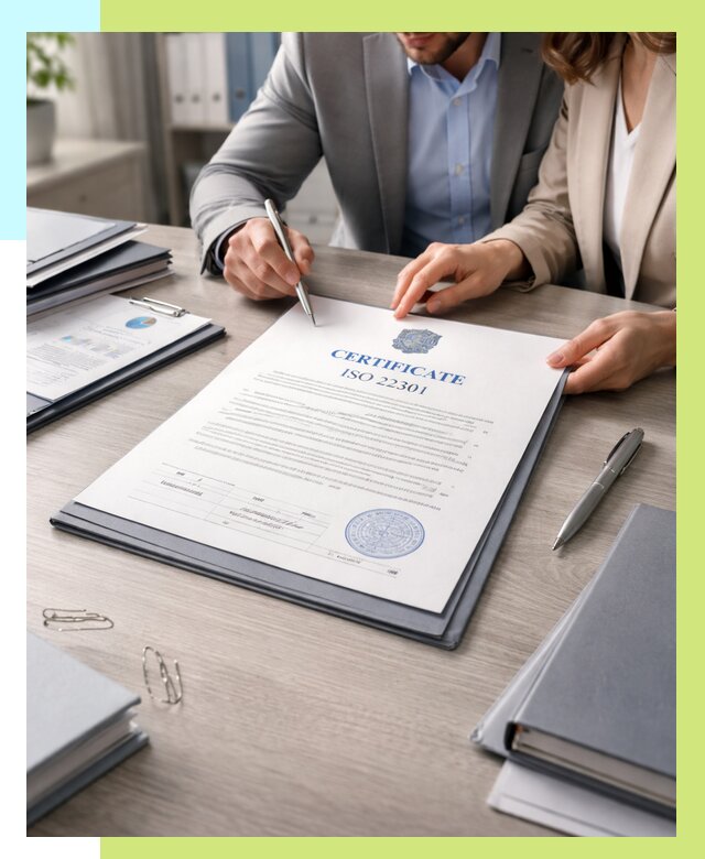 Сертификат ISO 22301 в Полысаеве от 46274 р. | Алешин-Плс срочно
