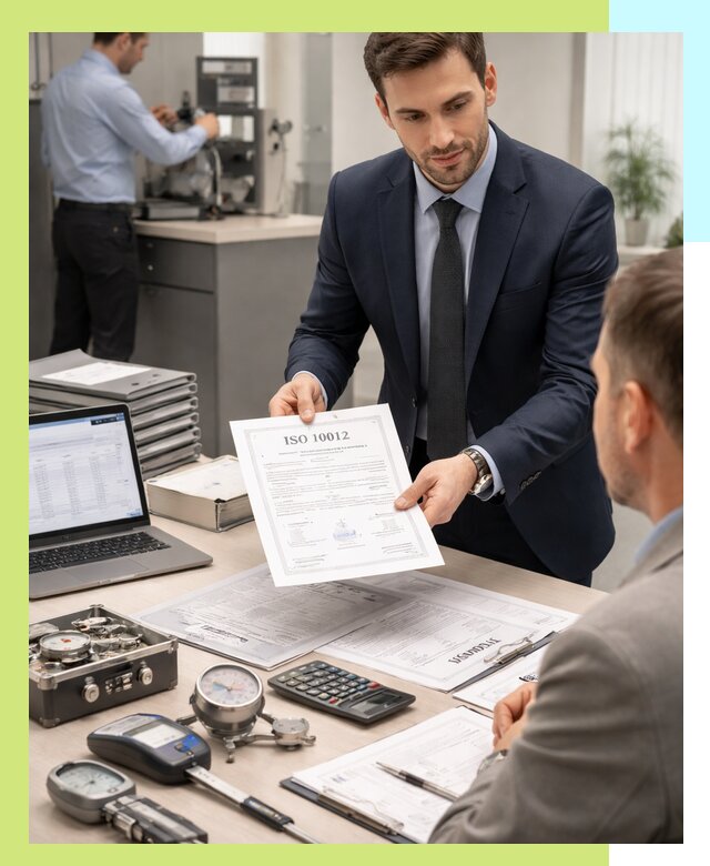 Выдача сертификата ISO 10012 по требованиям метрологии в Полысаеве